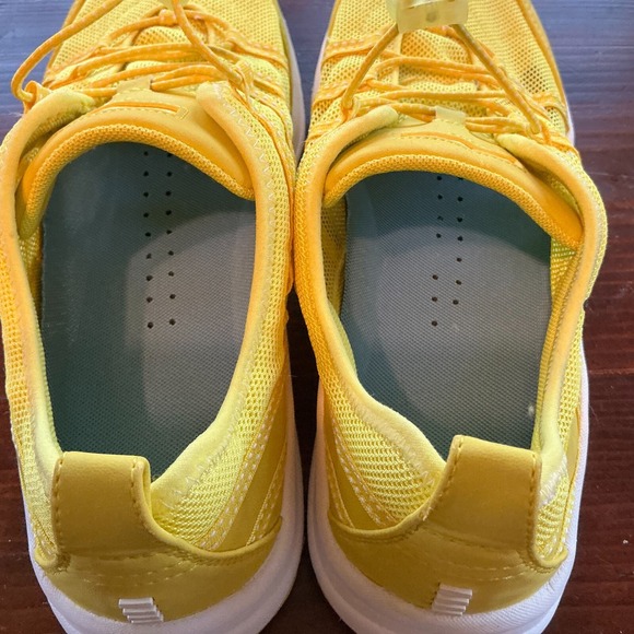 Lands' End Water Sport Sneaker Women 11B Yellow Upper Mesh Athletic Lace Up 1374 - Picture 11 of 16